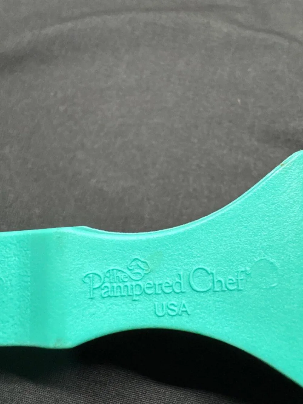 The Pampered Chef Turquoise Slotted Spatula - Durable Plastic Cooking Utensil Ma